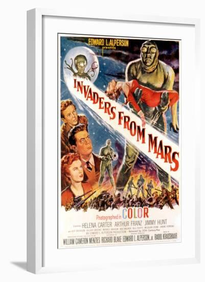 Invaders From Mars, Jimmy Hunt, Arthur Franz, Helena Carter, 1953-null-Framed Art Print