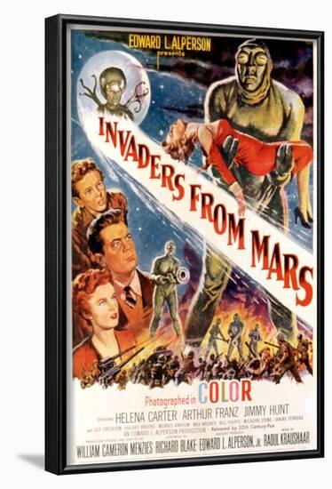 Invaders From Mars, Jimmy Hunt, Arthur Franz, Helena Carter, 1953-null-Framed Art Print