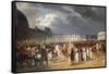 Invalid Handing a Petition to Napoleon at the Parade in the Court of the Tuileries Palace-Horace Vernet-Framed Stretched Canvas
