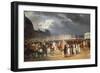 Invalid Handing a Petition to Napoleon at the Parade in the Court of the Tuileries Palace-Horace Vernet-Framed Giclee Print