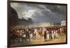 Invalid Handing a Petition to Napoleon at the Parade in the Court of the Tuileries Palace-Horace Vernet-Framed Giclee Print