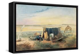 Invalid's Tent, Salt Lake 75 Miles North-West of Mount Arden, 1846-Samuel Thomas Gill-Framed Stretched Canvas