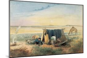 Invalid's Tent, Salt Lake 75 Miles North-West of Mount Arden, 1846-Samuel Thomas Gill-Mounted Giclee Print