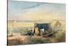 Invalid's Tent, Salt Lake 75 Miles North-West of Mount Arden, 1846-Samuel Thomas Gill-Stretched Canvas