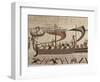 Invasion Fleet, Bayeux Tapestry, France-Walter Rawlings-Framed Photographic Print