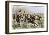 Invasion of Eastern Europe by Attila and the Huns, 400s Ad-null-Framed Giclee Print