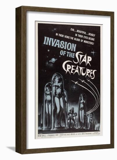 Invasion of the Star Creatures-null-Framed Art Print