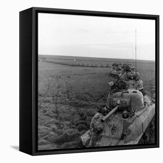 Invasion Preparations and Pre- Invasion Power-Bob Landry-Framed Stretched Canvas