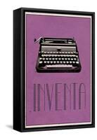 Inventa (Spanish - Create)-null-Framed Stretched Canvas