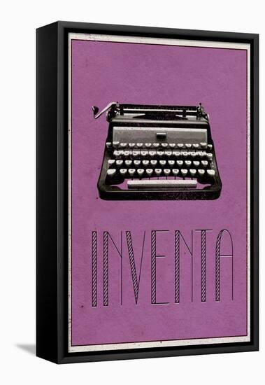 Inventa (Spanish - Create)-null-Framed Stretched Canvas