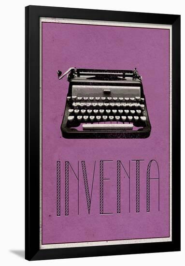 Inventa (Spanish - Create)-null-Framed Poster