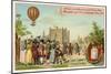 Invention of the Hot Air Balloon by the Montgolfier Brothers, France, 1783-null-Mounted Giclee Print