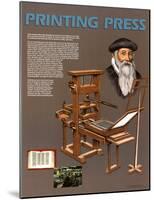 Inventions that Changed the World - The Printing Press-null-Mounted Art Print