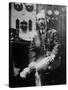 Inventor Guglielmo Marconi Wearing Headphones in Development of Short Wave Wireless Communication-null-Stretched Canvas