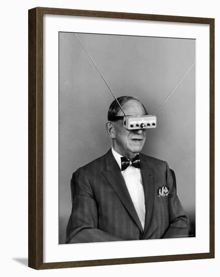 Inventor Hugo Gernsback TV Glasses-Alfred Eisenstaedt-Framed Premium Photographic Print