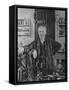 Inventor Thomas Edison in His Laboratory-null-Framed Stretched Canvas