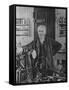 Inventor Thomas Edison in His Laboratory-null-Framed Stretched Canvas