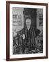 Inventor Thomas Edison in His Laboratory-null-Framed Premium Photographic Print