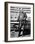 Inventor Thomas Edison Posing in His Laboratory-null-Framed Premium Photographic Print