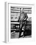 Inventor Thomas Edison Posing in His Laboratory-null-Framed Premium Photographic Print
