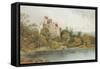 Invergarry Castle - Loch Oich-English School-Framed Stretched Canvas