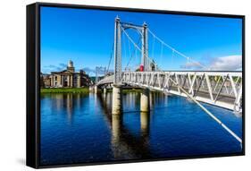 Inverness Suspension Bridge Scotland UK-matthi-Framed Stretched Canvas