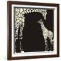 Inverse Giraffe Animal Camouflage-Gepard-Framed Art Print