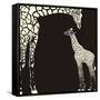Inverse Giraffe Animal Camouflage-Gepard-Framed Stretched Canvas