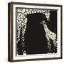 Inverse Giraffe Animal Camouflage-Gepard-Framed Art Print