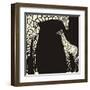 Inverse Giraffe Animal Camouflage-Gepard-Framed Art Print