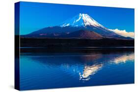 Inverted Image of Mt.Fuji - the Blue Sky-shihina-Stretched Canvas