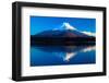 Inverted Image of Mt.Fuji - the Blue Sky-shihina-Framed Photographic Print
