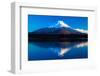 Inverted Image of Mt.Fuji - the Blue Sky-shihina-Framed Photographic Print