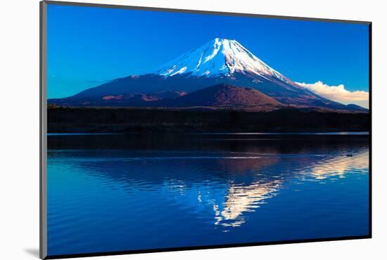 Inverted Image of Mt.Fuji - the Blue Sky-shihina-Mounted Photographic Print