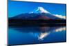Inverted Image of Mt.Fuji - the Blue Sky-shihina-Mounted Photographic Print