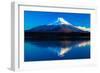 Inverted Image of Mt.Fuji - the Blue Sky-shihina-Framed Photographic Print