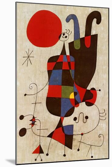 Inverted Personages-Joan Miro-Mounted Art Print