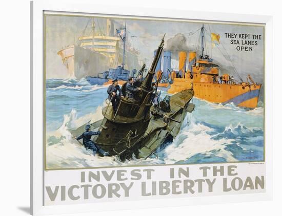 Invest in the Victory Liberty Loan Poster-L.a. Shafer-Framed Giclee Print