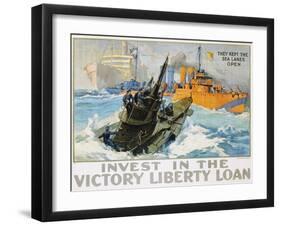 Invest in the Victory Liberty Loan Poster-L.a. Shafer-Framed Giclee Print