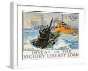 Invest in the Victory Liberty Loan Poster-L.a. Shafer-Framed Giclee Print