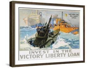 Invest in the Victory Liberty Loan Poster-L.a. Shafer-Framed Giclee Print