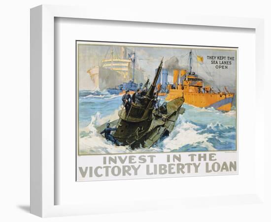 Invest in the Victory Liberty Loan Poster-L.a. Shafer-Framed Giclee Print