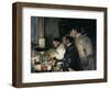 Investigation or Doctor Simarro at His Laboratory-Joaquín Sorolla y Bastida-Framed Art Print