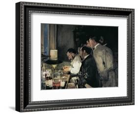 Investigation or Doctor Simarro at His Laboratory-Joaquín Sorolla y Bastida-Framed Art Print