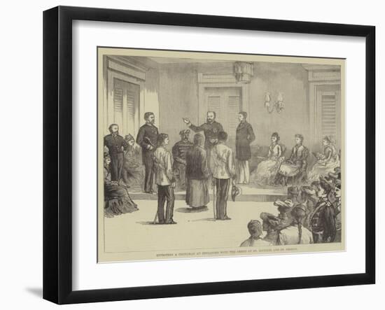 Investing a Chinaman at Singapore with the Order of St Michael and St George-null-Framed Giclee Print