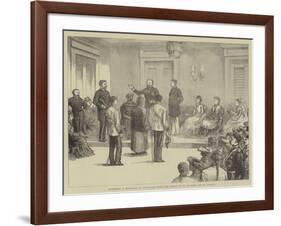 Investing a Chinaman at Singapore with the Order of St Michael and St George-null-Framed Giclee Print