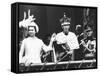 Investiture of Prince Charles at Caernarvon Castle with Queen Elizabeth and Prince Philip, 1969-null-Framed Stretched Canvas