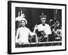 Investiture of Prince Charles at Caernarvon Castle with Queen Elizabeth and Prince Philip, 1969-null-Framed Photographic Print
