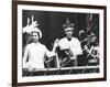 Investiture of Prince Charles at Caernarvon Castle with Queen Elizabeth and Prince Philip, 1969-null-Framed Photographic Print