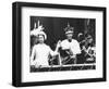 Investiture of Prince Charles at Caernarvon Castle with Queen Elizabeth and Prince Philip, 1969-null-Framed Photographic Print